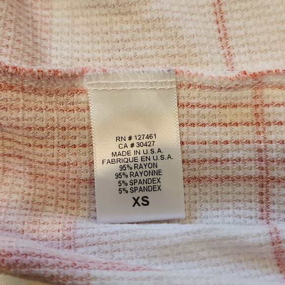 Wildfox Intimate Red Plaid Romper sz XS - Picture 7 of 8